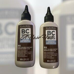 Clairol Advanced Gray Solution Semi Permanent 6G Light Golden Chestnut 3oz Lot 2